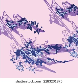 Resumen de fondo artístico con vector de patrón de garabato japonés. Patrón acrílico de arte en estilo vintage.