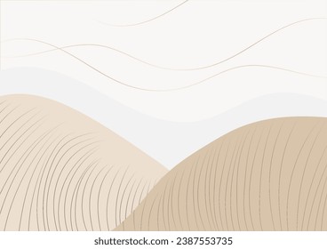 Abstract art background The lines are arranged in order to design the background, using white mixed with brown. To look minimal and modern. Suitable for wallpaper, posters, and fabric patterns.