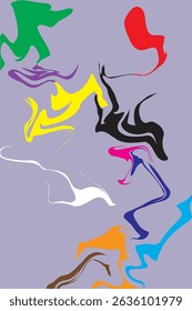 Abstract art background with liquid color