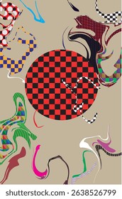 Abstract art background with liquid color. pattern liquid background
