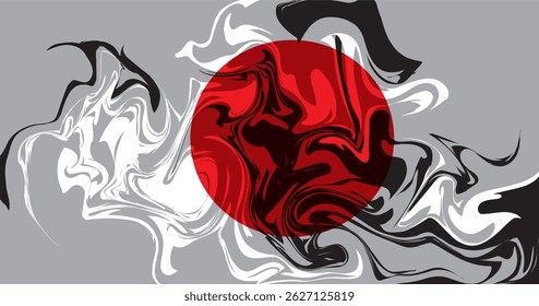 Abstract art background with liquid color,japanese background
