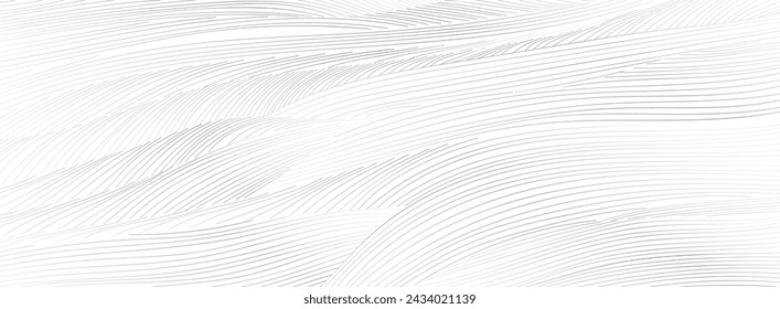 Abstract art background. Minimal geometric white light background white line pattern.  horizontal vector template with smooth and clean vector subtle illustration.