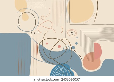 Abstract Art Background Minimal Style.for decorate and collect. 