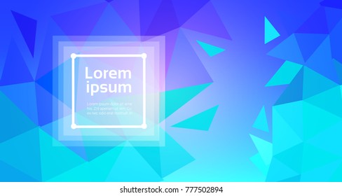 Abstract Art Background With Modern Geometric Elements Polygonal Triangulars Template Banner With Copy Space Vector Illustration