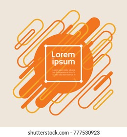 Abstract Art Background With Modern Geometric Elements Template Banner With Copy Space Vector Illustration