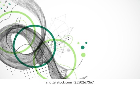 Abstract art background. Modern science or technology art elements. Surface illustration. Hand made vector.