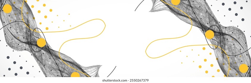 Abstract art background. Modern science or technology art elements. Surface illustration. Hand made vector.