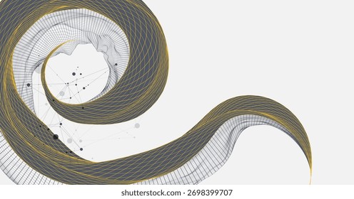 Abstract art background. Modern science or technology art elements. Surface illustration. Vector.