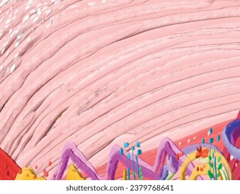 Abstract art background. Multicolored bright texture. Contemporary art. Oil painting on canvas. Fragment of artwork. Spots of oil paint. Brushstrokes of paint. Modern art.