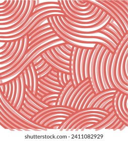 fondo artístico abstracto de líneas anaranjadas como olas oceánicas
