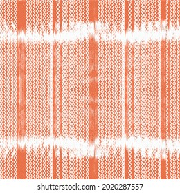 Abstract art background with orange  white  stripes and teals. Ink texture on paper