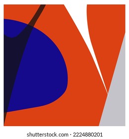 Abstract art background pattern vector. Art landscape with geometric template Elements of art brush with poster design.