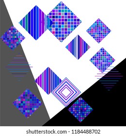Abstract art background with rhombus geometric elements
