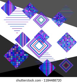 Abstract art background with rhombus geometric elements