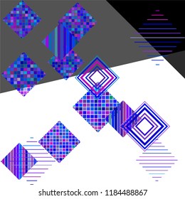Abstract art background with rhombus geometric elements