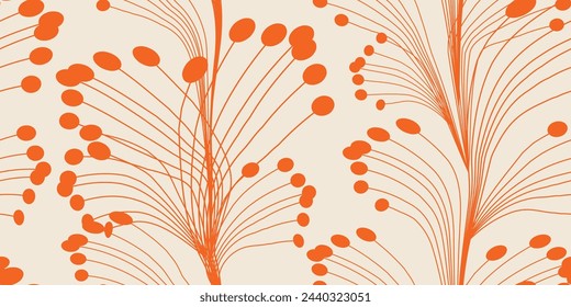 Abstract art background. Seamless floral pattern. Trendy fabric prints. Vector illustration