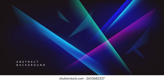 Um plano de fundo de arte abstrata que usa cores brilhantes e tons diferentes para criar interesse e profundidade. Possui linhas geométricas e formas na forma de luz e sombra contrastantes.
