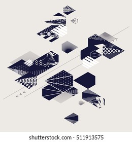 Antecedentes artísticos abstractos con triángulos