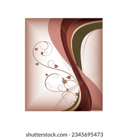 Abstract art background vector. Gold line art flower and botanical leaves, Organic shapes luxury minimal style wallpaper. Vector background for banner, poster, web and packaging.