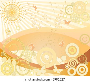 Ilustración vectorial de fondo de arte abstracto