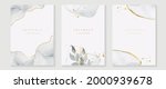 Abstract art background vector. Luxury invitation card background with golden line art flower and botanical leaves, Organic shapes, Watercolor. Vector invite design for wedding and vip cover template.