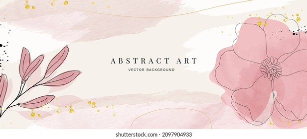 Abstract Art Background Vector Luxury Minimal Stock Vector (Royalty ...