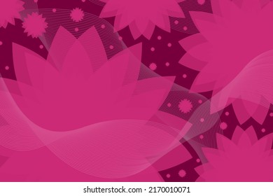 Abstract art background vector. Luxury minimal style wallpaper with line art flower pattern, multicolored pink colors, Organic shapes. Vector background for banner, poster, Web and packaging.