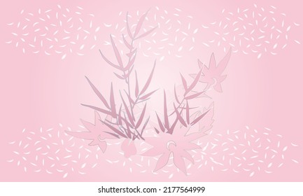 Resumen del vector de fondo de arte. Papel pintado de estilo minimalista de lujo con flor de arte de línea dorada y hojas botánicas, Formas orgánicas, acuarela. Fondo vectorial para banner, afiche, web y empaque.