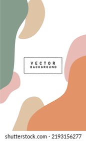 Abstract art background vector. Luxury wallpaper Minimal design for text, packaging, prints, wall decoration.Vector set of abstract creative background pastel
