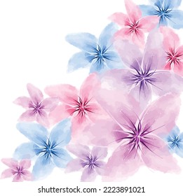 Abstract art background vector. Luxury minimal style wallpaper with art flower and botanical leaves, Organic shapes, Watercolor. Vector background for banner, poster, Web and packaging.