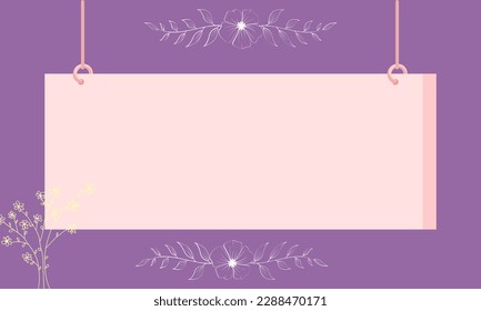 Resumen del vector de fondo de arte. Papel de diseño de lujo. Con flor de arte de línea, fondo vectorial para banner, afiche, web, embalaje.