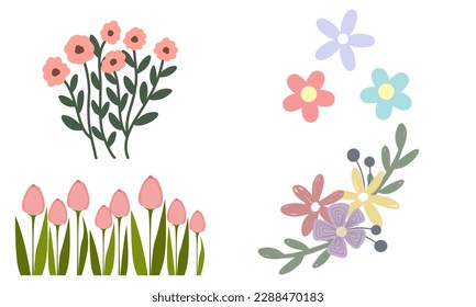 Abstract art background vector. Luxury style design wallpaper. With line art flower, vector background for banner, poster, web, packaging.