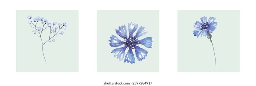 Abstract art background vector. Luxury minimal style wallpaper with line art flower and botanical leaves, Organic shapes, Watercolor. Vector background for banner, poster, and web