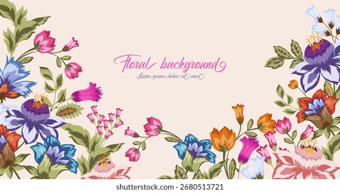 Vetor de fundo da arte abstrata. Papel de parede de estilo mínimo de luxo com flor de arte de linha dourada e folhas botânicas. Plano de fundo vetorial para faixa, cartaz, Web e embalagem