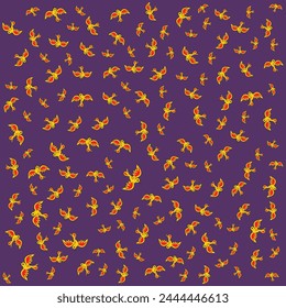 Abstract art background vector. minimal style wallpaper line art flower and botanical leaves, Organic shapes. Vector background for banner, poster, Web and packaging. Leaf, Bird, Flower, Folk, Motif.