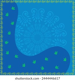 Abstract art background vector. minimal style wallpaper line art flower and botanical leaves, Organic shapes. Vector background for banner, poster, Web and packaging. Leaf, Bird, Flower, Folk, Motif.