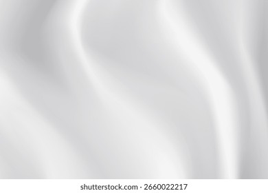 Fundo de arte abstrata, onda de sombra cinza e luz branca para multiplicar para o fundo da exposição do produto, vetor monocromático borrado linha dinâmica suaveMovimento ou seda para design Banner 