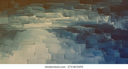 Abstract art blue paint background with liquid fluid grunge texture.