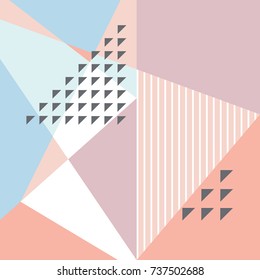 Abstract art board, geometric background, vector design