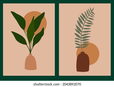 Resumen de la colección de afiches florales mínimos