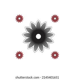 Resumen del vector de fondo botánico de arte. Flor de lujo