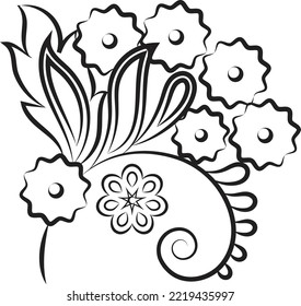 Abstract art botanical background vector. flower and leave Luxury wallpaper design with leaf, flower, and tree packaging and prints.
