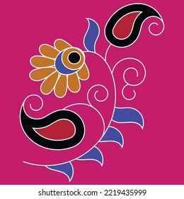 Resumen del vector de fondo botánico de arte. flor y dejar el diseño de papel pintado de lujo con hojas, flores y empaque de árboles e impresiones.