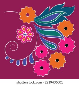 Abstract art botanical background vector. flower and leave Luxury wallpaper design with leaf, flower, and tree packaging and prints.