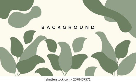 Abstrakte Kunst, botanisch-rosa Hintergrund, Vektorgrafik. Luxuriöse Tapete mit rosa und erdfarbenem Wasser, Blätter, Blumen, Baum und goldenem Glitter. Minimales Design für Text, Verpackung, Drucke, Wanddekoration.
