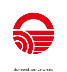 Resumen del diseño vectorial del logotipo del círculo de arte