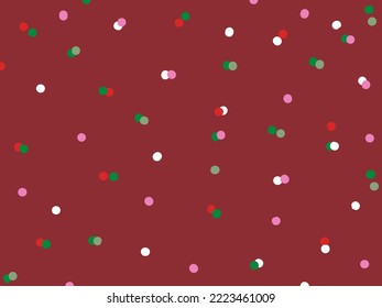 Abstract Art Circle Pattern Background Seamless Pattern in Hand Drawn Pastel Colors Seventies Style, Groovy Background, Wallpaper, Print, Flat design, Hippie, Aesthetics.