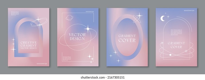 Abstract art, colorful fluid gradient wallpaper, liquid, blend, blurred, modern dynamic hologram design, background for busines, presentation, ads, social media, prints, cover, banner, set