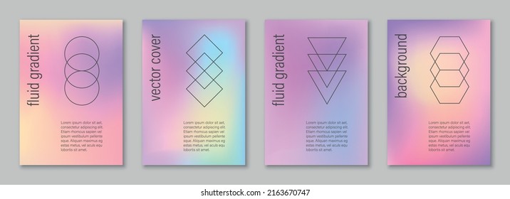 Abstract art, colorful gradient wallpaper, liquid, blend, blurred, modern dynamic hologram design, background for busines, presentation, ads, social media, prints, cover, banner