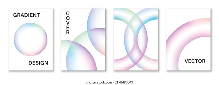 Abstract art, colorful gradient wallpaper, liquid, fluid, blend, blurred, modern dynamic hologram design, background for business, presentation, ads, social media, prints, cover, banner, set
